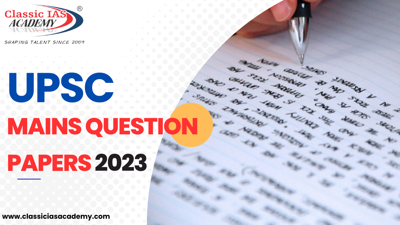 UPSC main question paper 2023